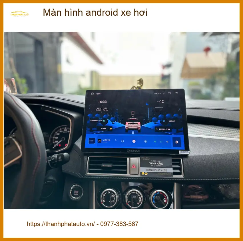 Anh Bách lắp màn hình android xe hơi cho Hyundai Accent tại Quận Bình Thạnh ảnh thực tế 3