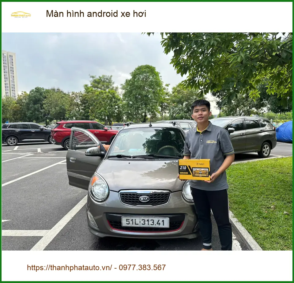 Anh Tùng lắp Màn hình Android xe hơi cho Hyundai Accent tại Quận Tân Phú ảnh thực tế 2