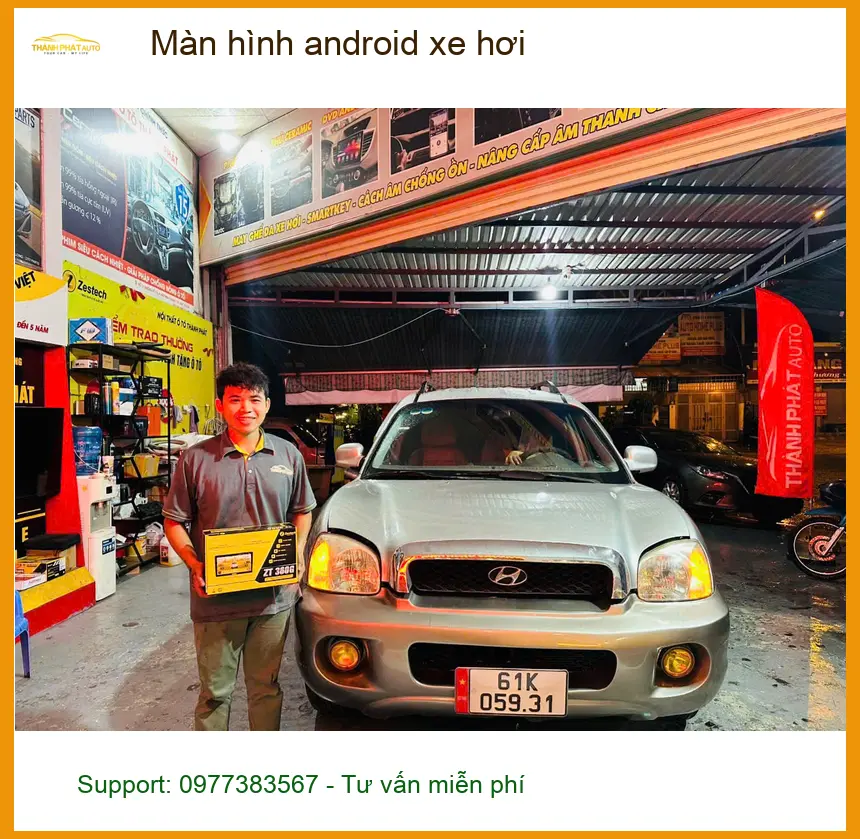 Anh Lâm lắp màn hình android xe hơi Kia K3 tại Quận 6 vì màn zin không có chỉ dẫn đường ảnh thực tế 2