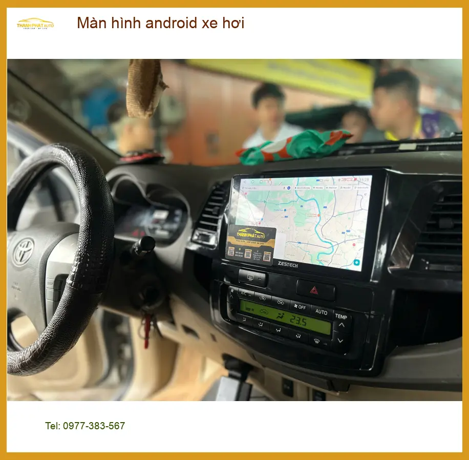Chị Thảo lắp Màn hình Android xe hơi Toyota Camry tại Quận Gò Vấp