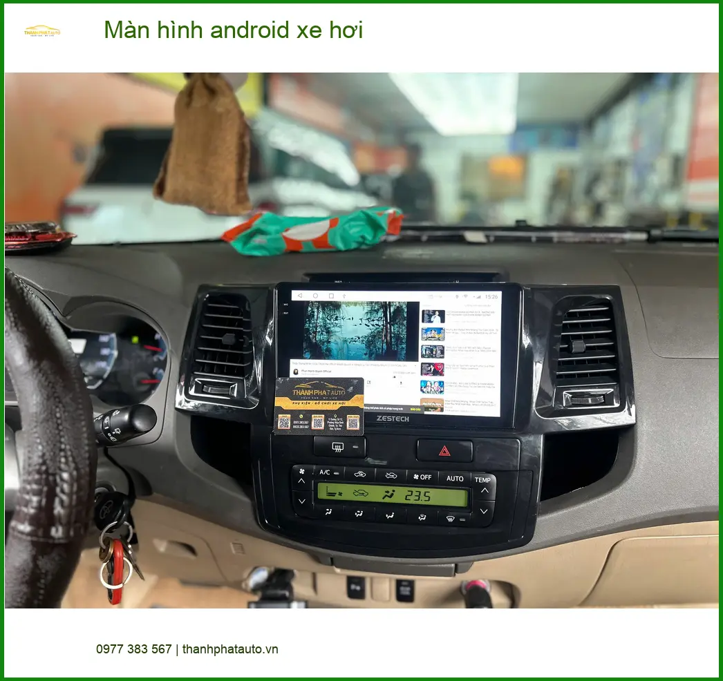 Anh Quang Vinh lắp màn hình android xe hơi Toyota Vios tại Quận Tân Phú
