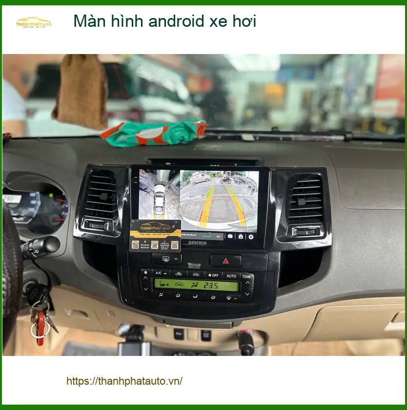 Chị Thảo lắp Màn hình Android xe hơi Toyota Camry tại Quận Gò Vấp ảnh thực tế 2