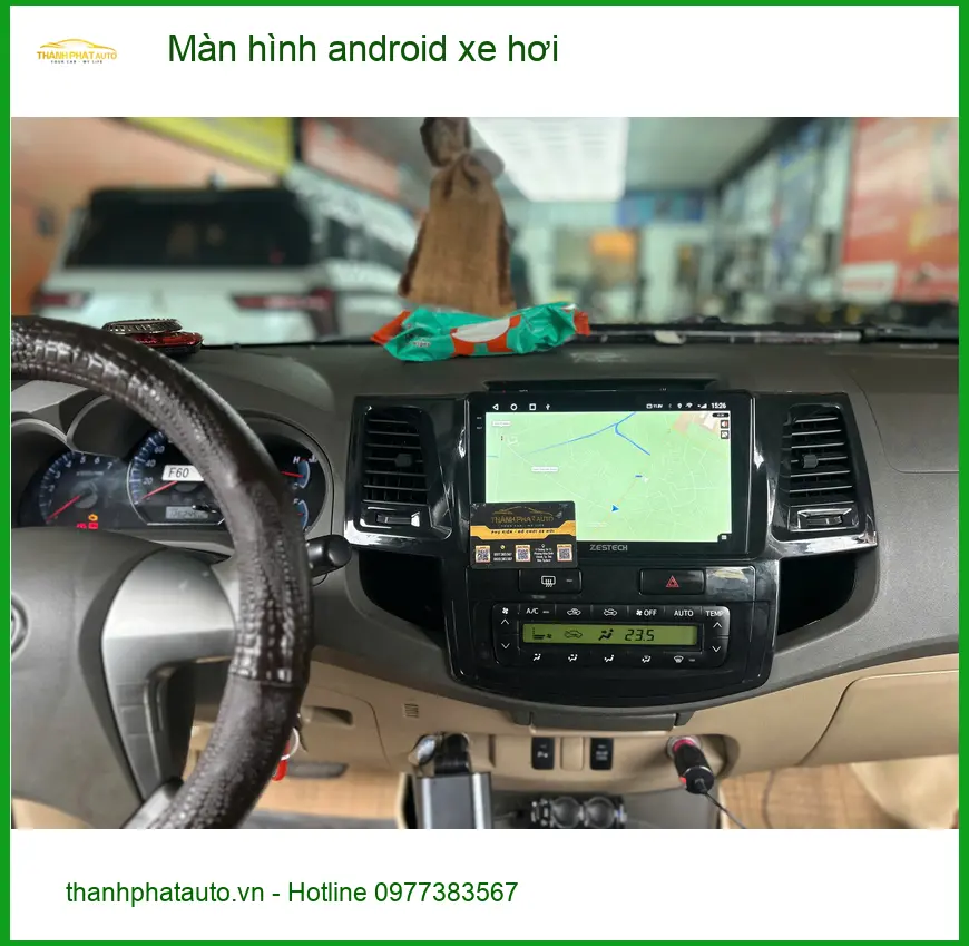 Chị Thảo lắp Màn hình Android xe hơi Toyota Camry tại Quận Gò Vấp ảnh thực tế 3