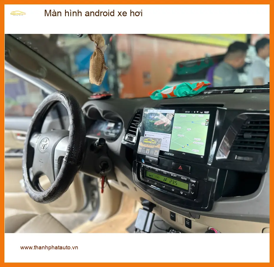 Anh Quang Vinh lắp màn hình android xe hơi Toyota Vios tại Quận Tân Phú ảnh thực tế 4