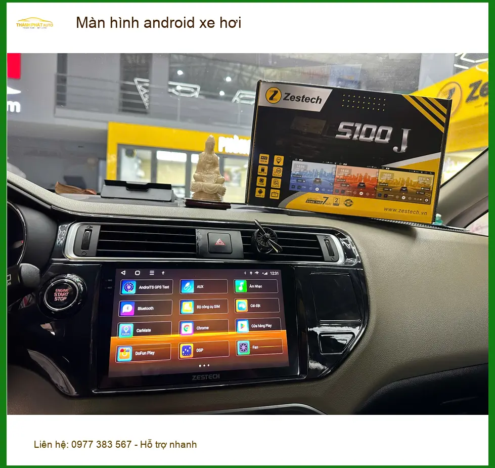 Anh Phúc Khang nâng cấp màn hình Android xe Hyundai Accent Gò Vấp ảnh thực tế 2
