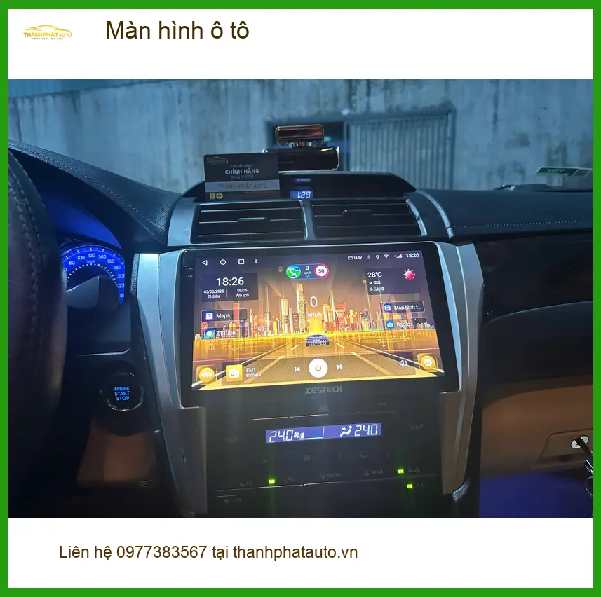 Anh Nhật Minh nâng cấp màn hình ô tô Honda CRV tại Quận 12 vì màn zin đã cũ