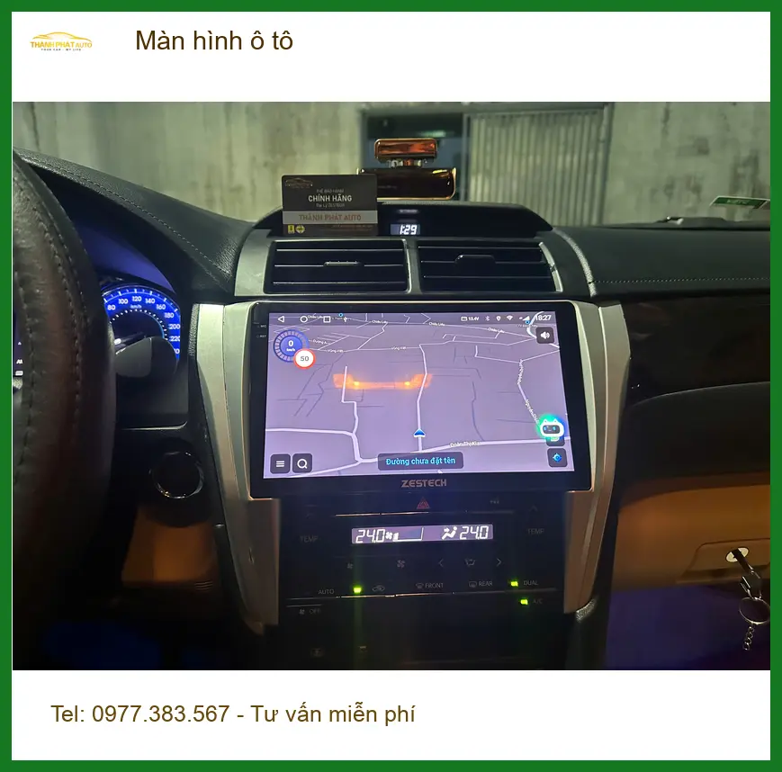 Anh Nhật Minh nâng cấp màn hình ô tô Honda CRV tại Quận 12 vì màn zin đã cũ ảnh thực tế 2