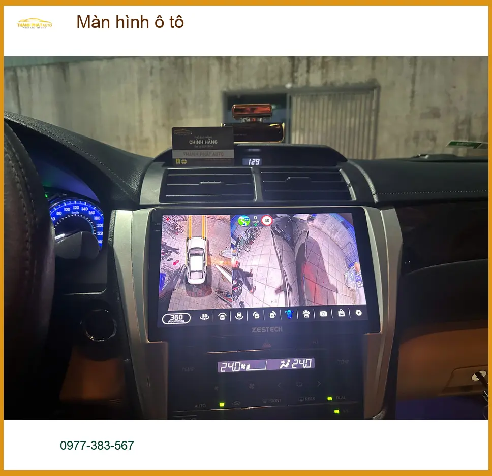 Anh Nhật Minh nâng cấp màn hình ô tô Honda CRV tại Quận 12 vì màn zin đã cũ ảnh thực tế 5