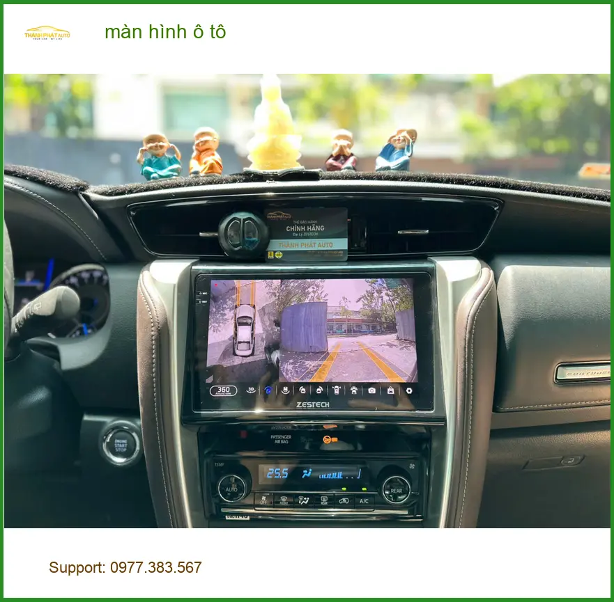 Anh Tùng lắp màn hình ô tô Hyundai Santa Fe tại Quận 9 để nâng tầm tiện ích lái xe