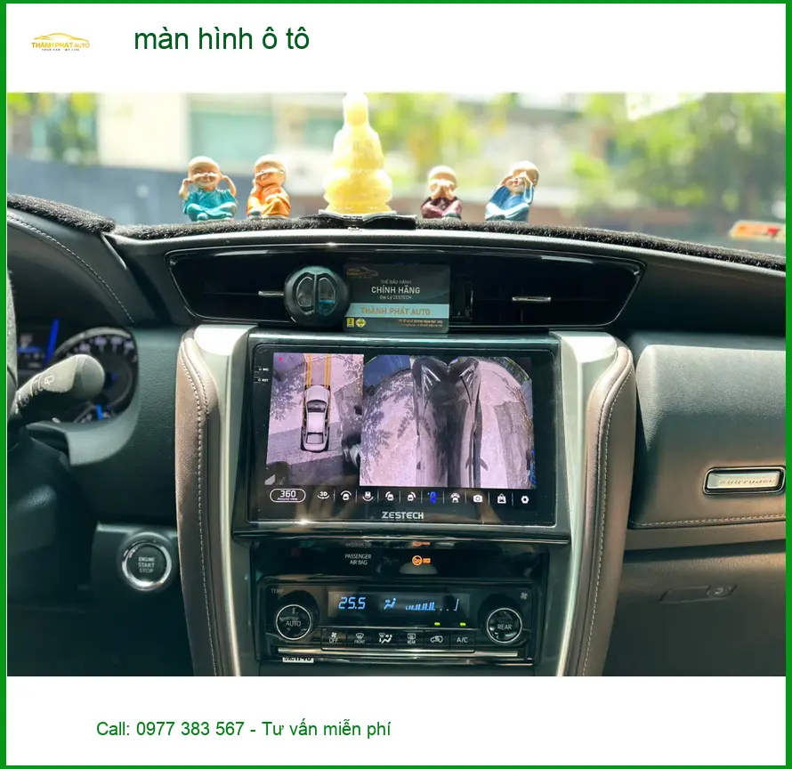 Anh Tùng lắp màn hình ô tô Hyundai Santa Fe tại Quận 9 để nâng tầm tiện ích lái xe ảnh thực tế 4