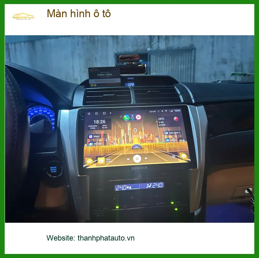 Anh Quang lắp màn hình ô tô thông minh cho Hyundai Accent tại Quận 2 để giải trí ảnh thực tế 2