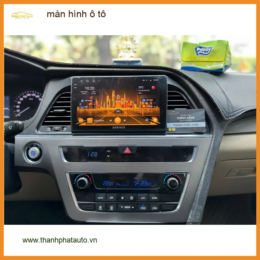 Anh Khang lắp màn hình ô tô Hyundai Creta tại Quận 12 vì màn hình zin chậm ảnh thực tế 3