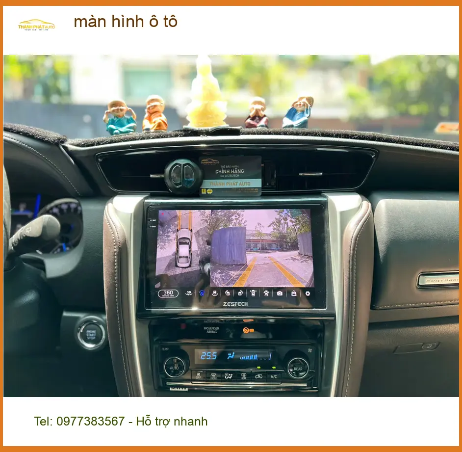 Cô Loan nâng cấp màn hình ô tô VinFast Lux A2.0 tại Quận 12, cần giải trí.