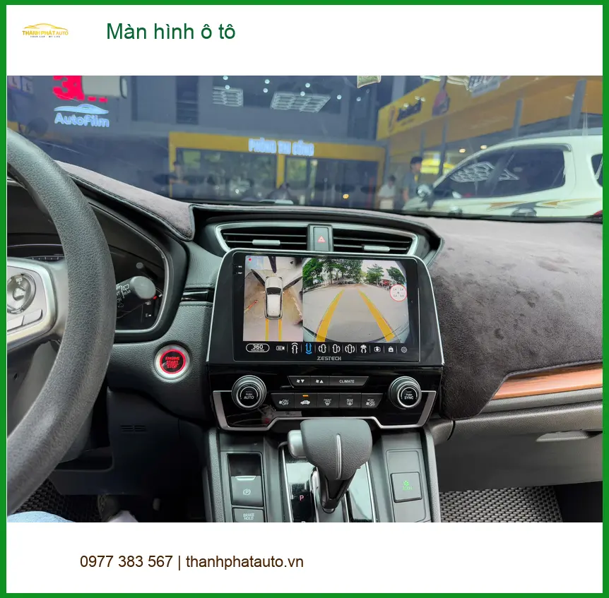 Chị Yến nâng cấp màn hình ô tô Mazda CX-5 tại Quận Bình Tân vì màn zin đã cũ và lag ảnh thực tế 2