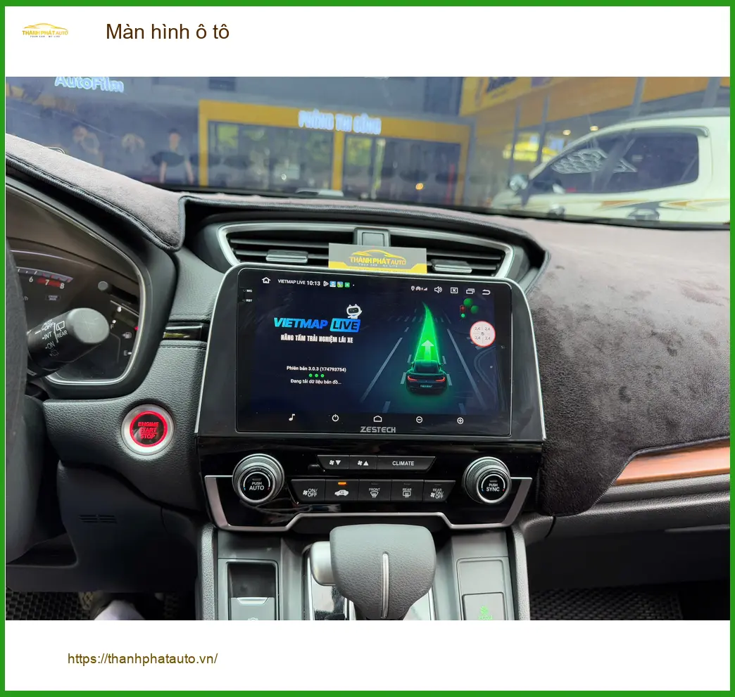 Chị Yến nâng cấp màn hình ô tô Mazda CX-5 tại Quận Bình Tân vì màn zin đã cũ và lag ảnh thực tế 4