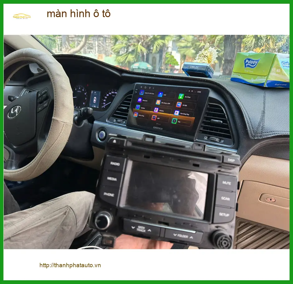 Anh Minh nâng cấp màn hình ô tô cho Honda CRV tại Quận Huyện Nhà Bè để tiện dẫn đường ảnh thực tế 4