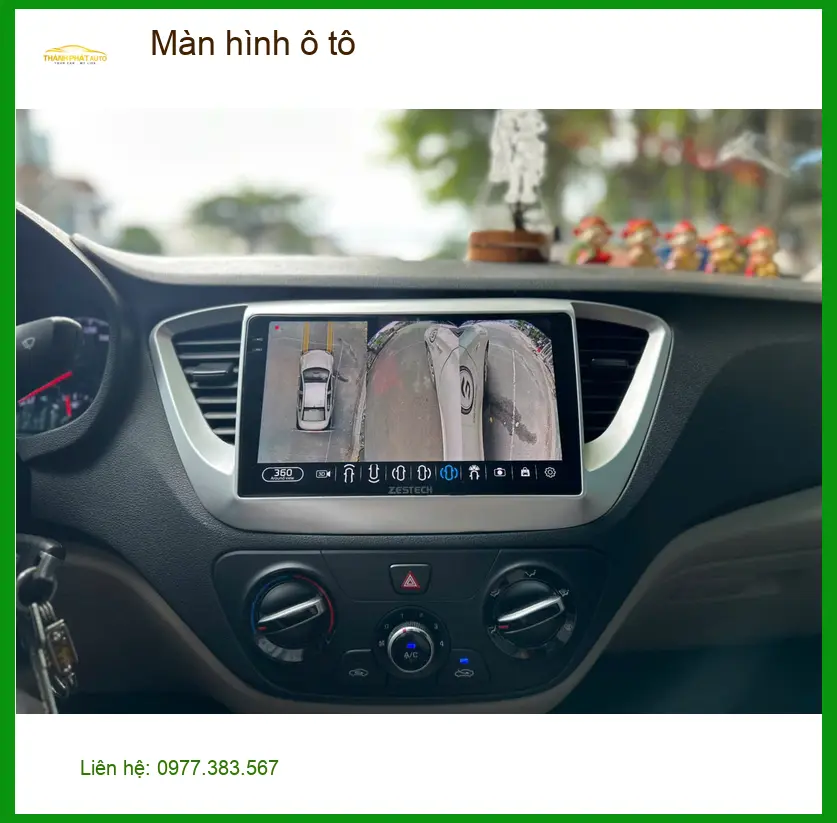 Anh Nhật lắp màn hình ô tô Hyundai Accent tại Quận 12 vì màn hình zin đã cũ và chậm ảnh thực tế 5