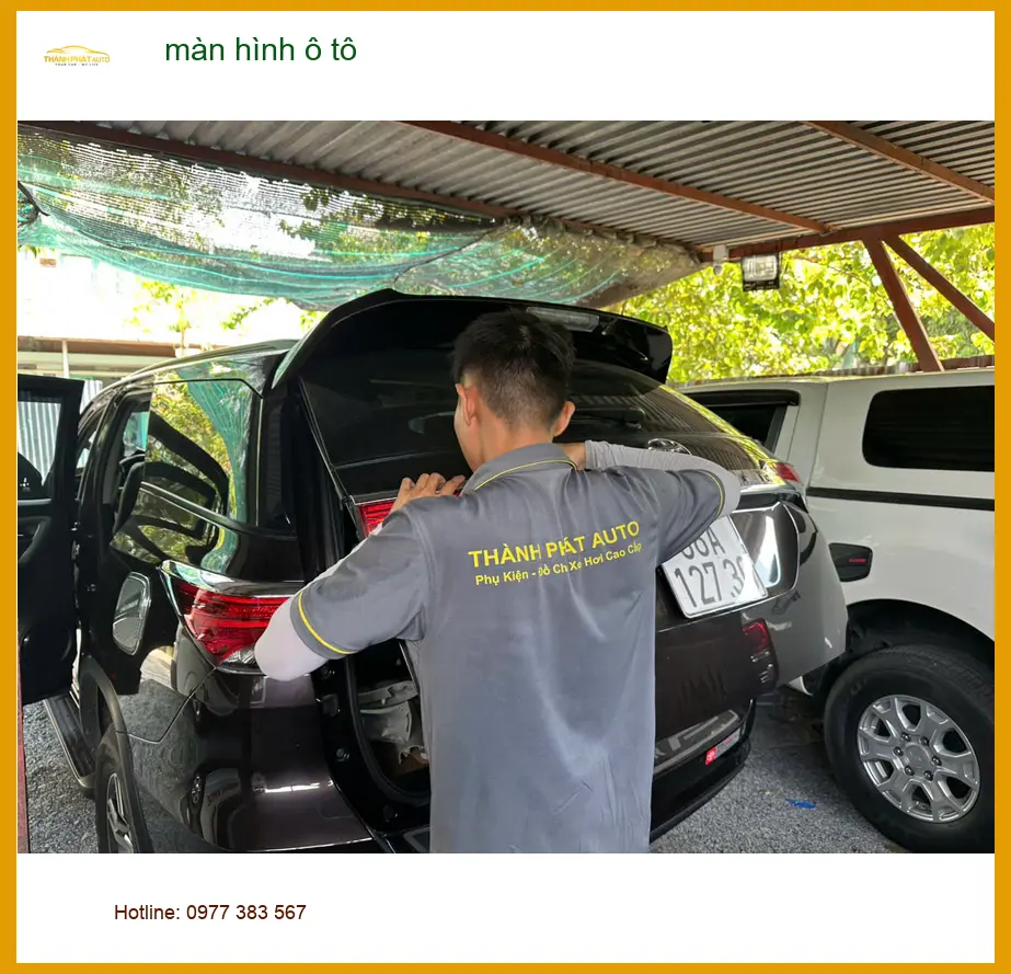 Chị Thảo lắp màn hình ô tô Zestech cho Toyota Raize tại Quận Gò Vấp ảnh thực tế 2