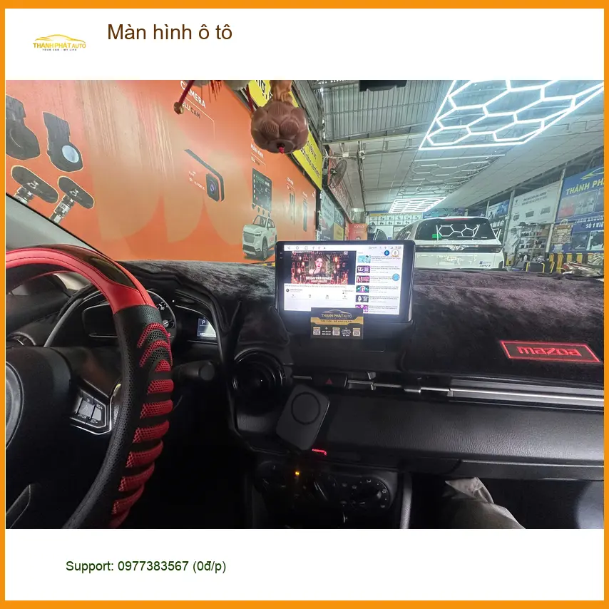 Anh Trọng lắp màn hình ô tô Toyota Vios tại Quận 1 để có dẫn đường thông minh ảnh thực tế 2