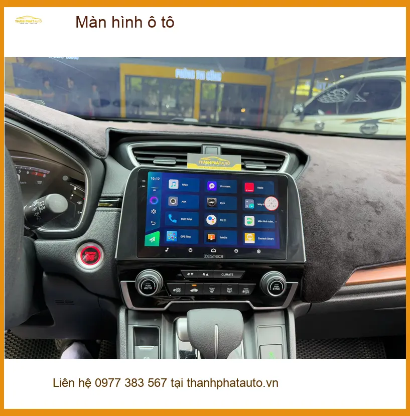 Anh Tùng lắp màn hình ô tô cho Toyota Vios tại Quận 11 màn hình cũ bị lỗi ảnh thực tế 3