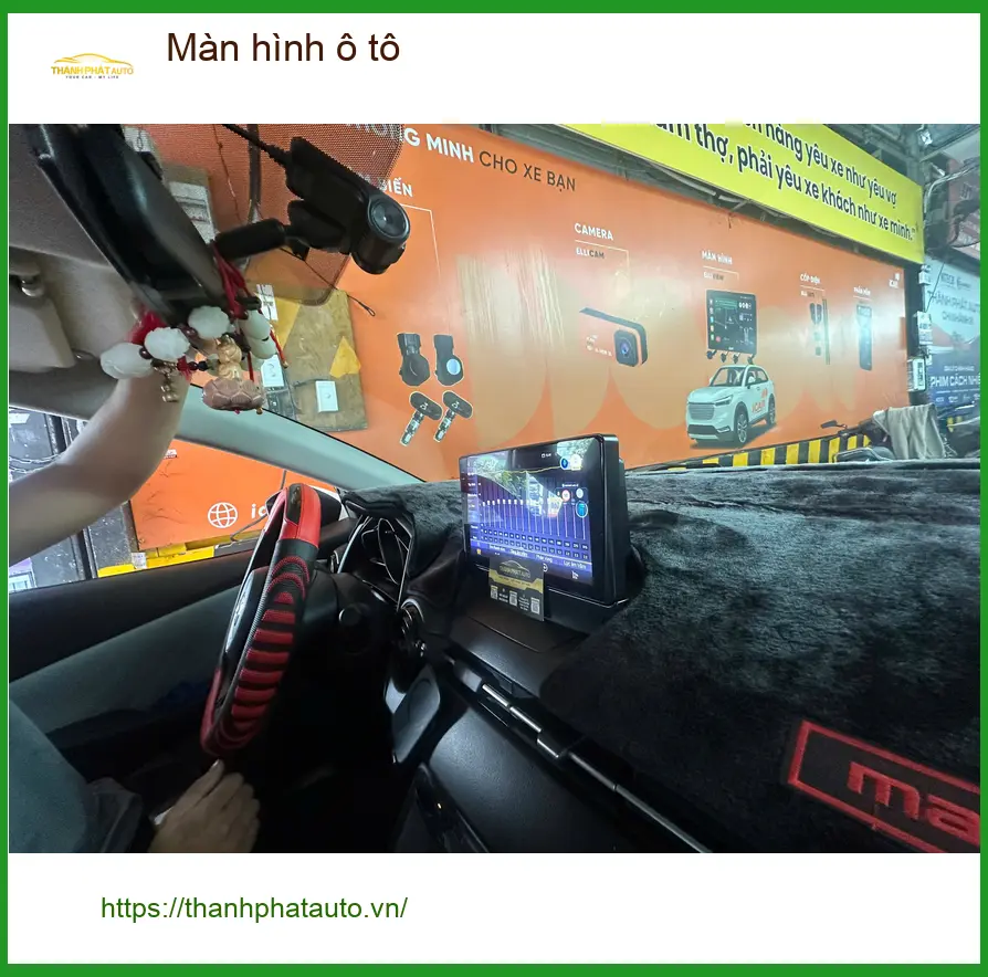 Anh Trọng lắp màn hình ô tô Toyota Vios tại Quận 1 để có dẫn đường thông minh ảnh thực tế 4