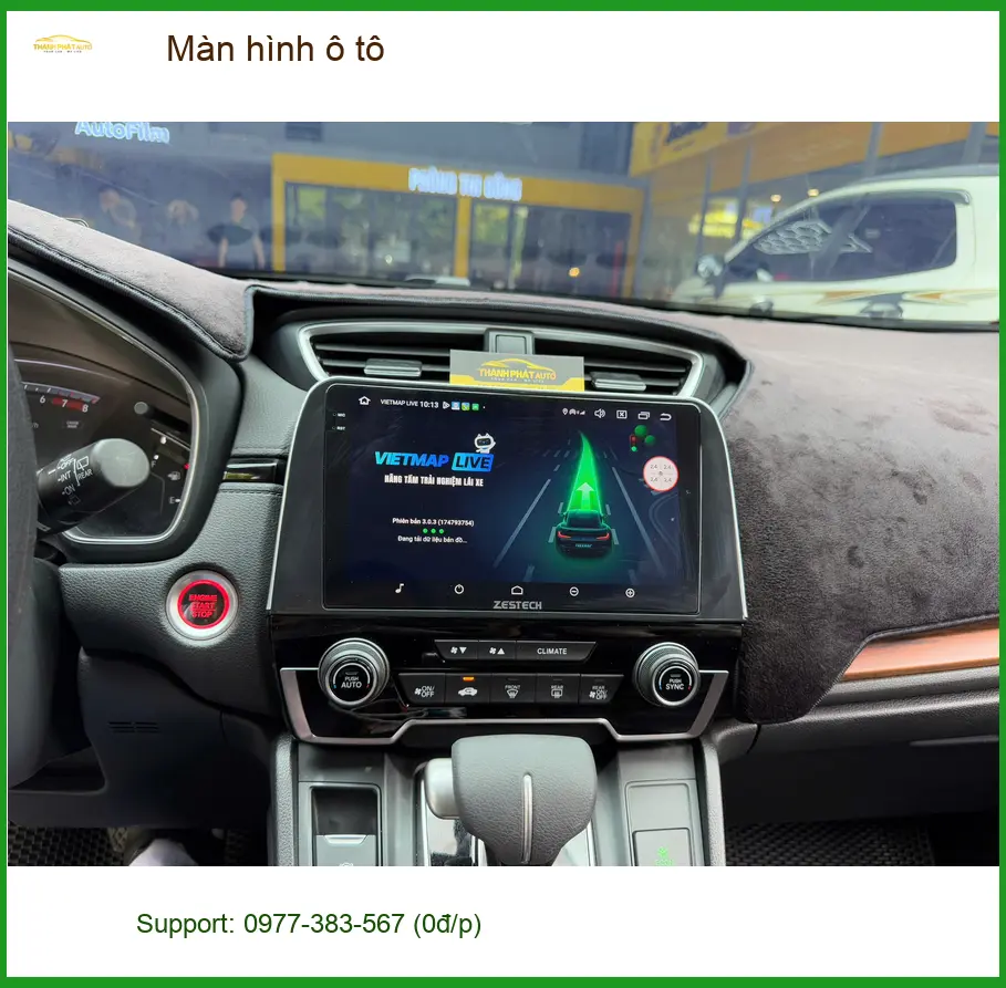 Anh Tùng lắp màn hình ô tô cho Toyota Vios tại Quận 11 màn hình cũ bị lỗi ảnh thực tế 5