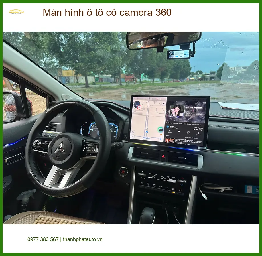 Anh Dũng lắp màn hình ô tô có camera 360 cho Kia Sorento tại Quận 2
