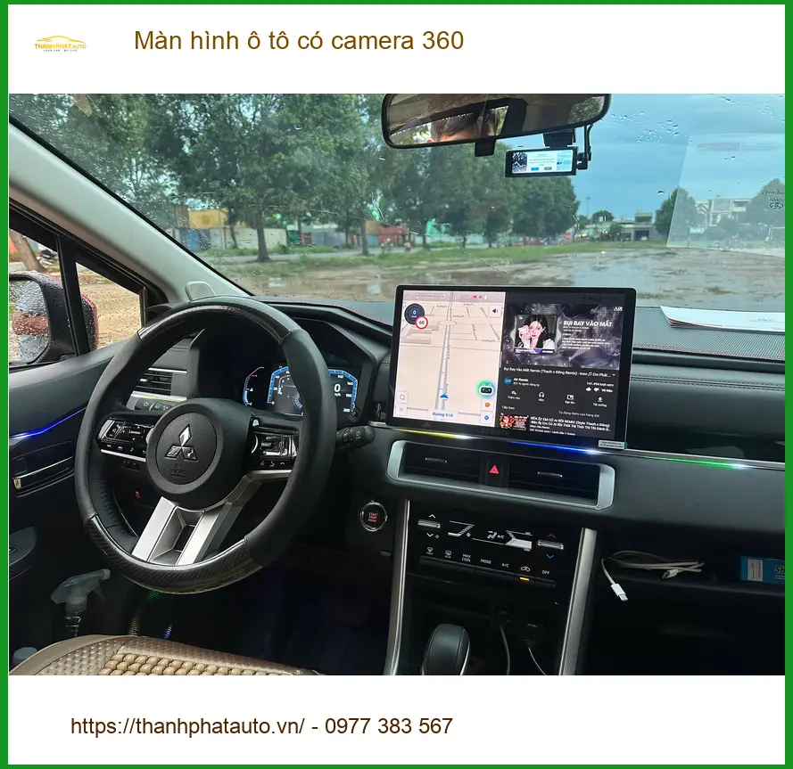 Chú Lâm lắp màn hình ô tô có camera 360 cho Toyota Cross tại Hóc Môn để lái xe an toàn hơn