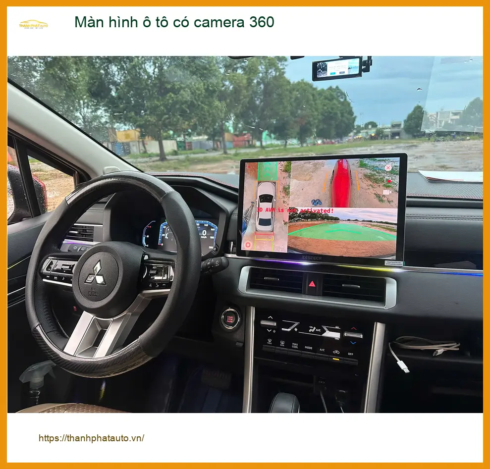 Chú Lâm lắp màn hình ô tô có camera 360 cho Toyota Cross tại Hóc Môn để lái xe an toàn hơn ảnh thực tế 4