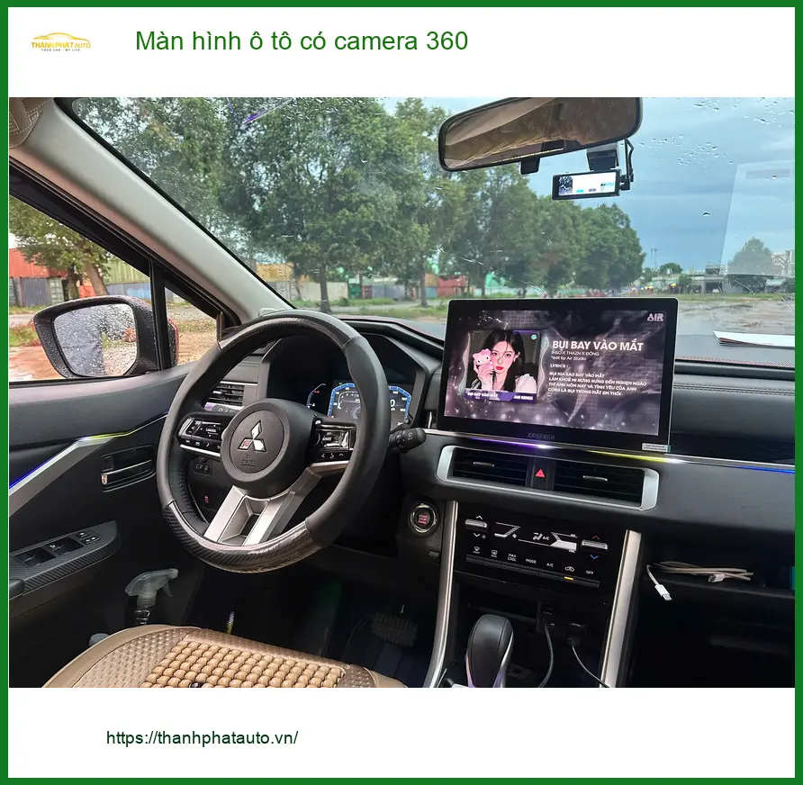 Chú Hưng lắp màn hình ô tô có camera 360 Honda CR-V ở Củ Chi tiện đỗ xe