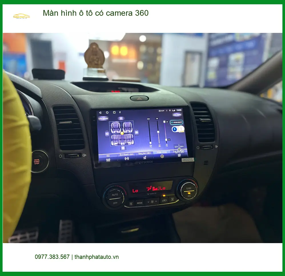 Anh Cường lắp màn hình ô tô có camera 360 cho Honda CR-V ở Quận 10 ảnh thực tế 3