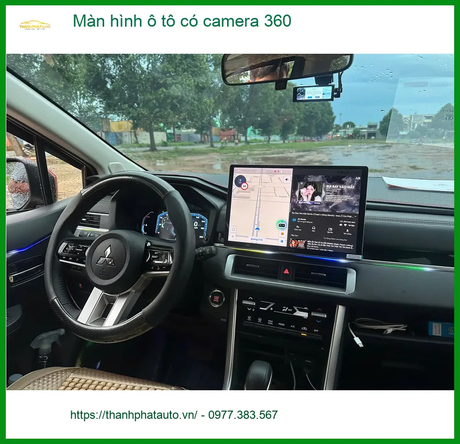 Bác Toàn lắp màn hình ô tô có camera 360 cho Toyota Camry ở Nhà Bè ảnh thực tế 3