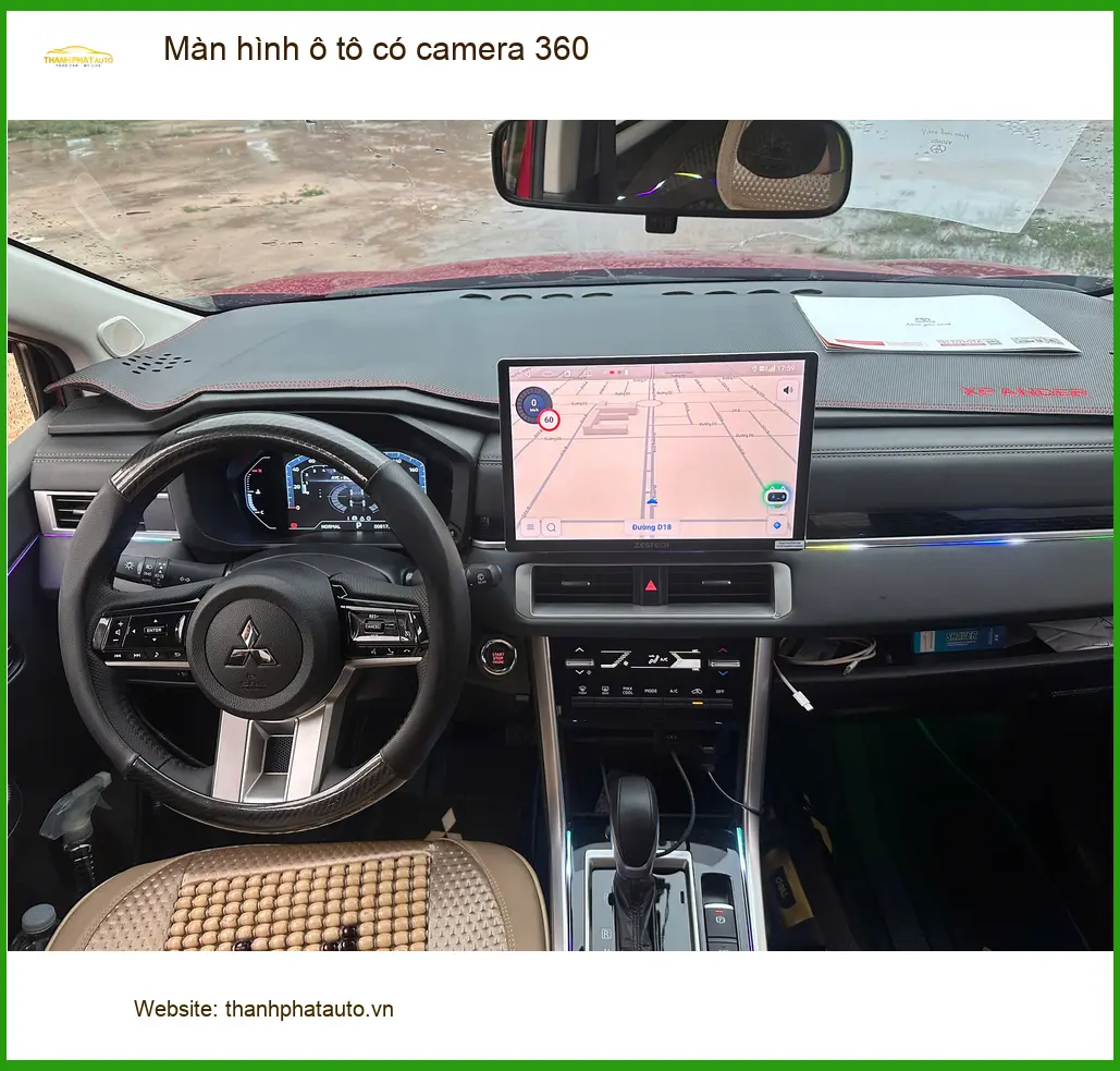 Bác Toàn lắp màn hình ô tô có camera 360 cho Toyota Camry ở Nhà Bè ảnh thực tế 4