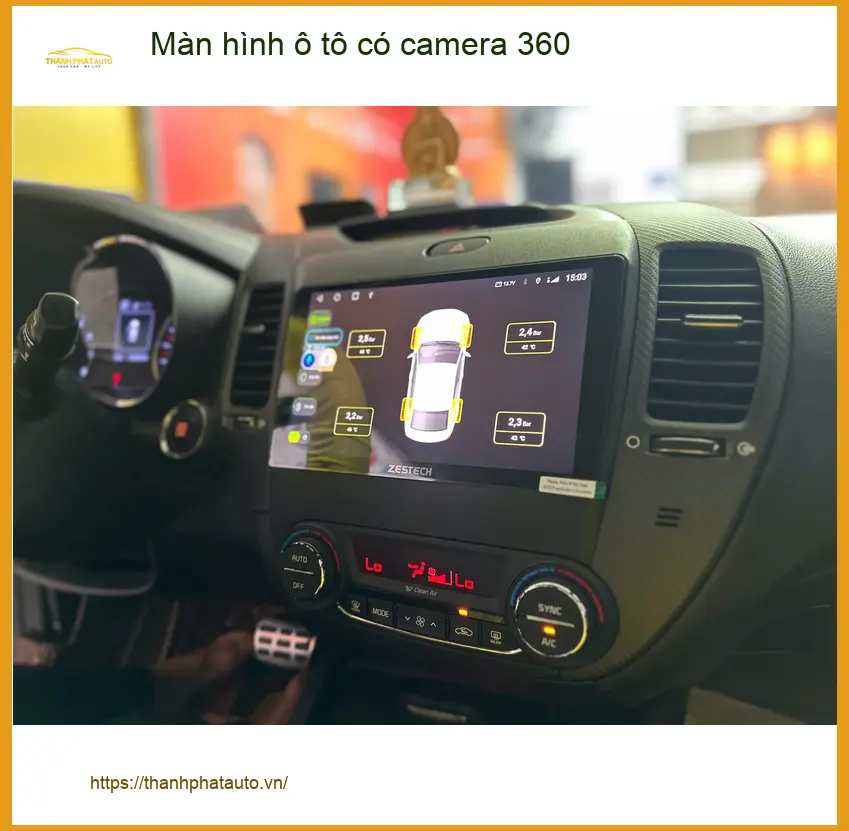 Anh Tấn Phát lắp màn hình ô tô có camera 360 cho Xpander tại Hóc Môn