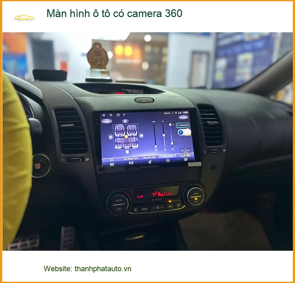 Anh Tấn Phát lắp màn hình ô tô có camera 360 cho Xpander tại Hóc Môn ảnh thực tế 3