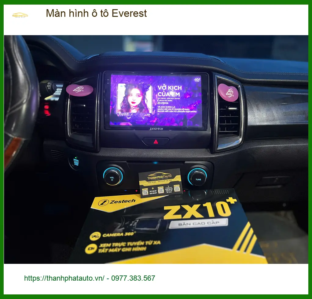 Anh Minh lắp màn hình ô tô Ford Everest tại Quận 2 để trải nghiệm lái thêm thông minh ảnh thực tế 3