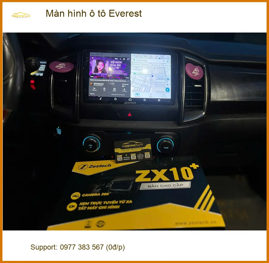 Anh Tùng lắp màn hình ô tô Everest tại Hóc Môn: Uy tín, chính hãng, lắp nhanh