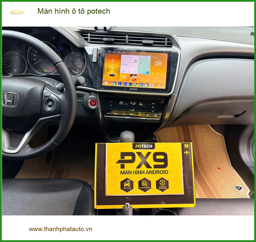 Anh Dũng nâng cấp Màn hình ô tô Potech tại Quận 9 cho VinFast Lux A2.0 ảnh thực tế 2