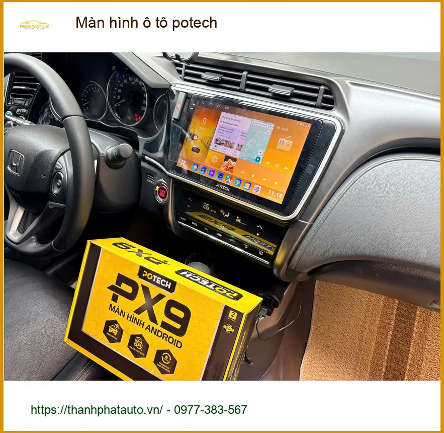 Anh Dũng nâng cấp Màn hình ô tô Potech tại Quận 9 cho VinFast Lux A2.0 ảnh thực tế 5