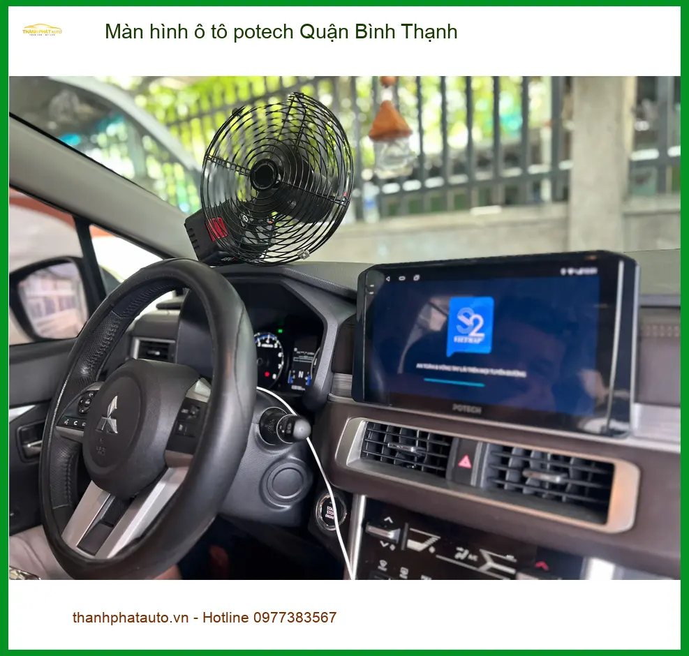 Nơi Lắp Màn Hình Android Ô Tô hình ô tô potech Quận Bình Thạnh - Giá Tốt TPHCM ảnh thực tế 2