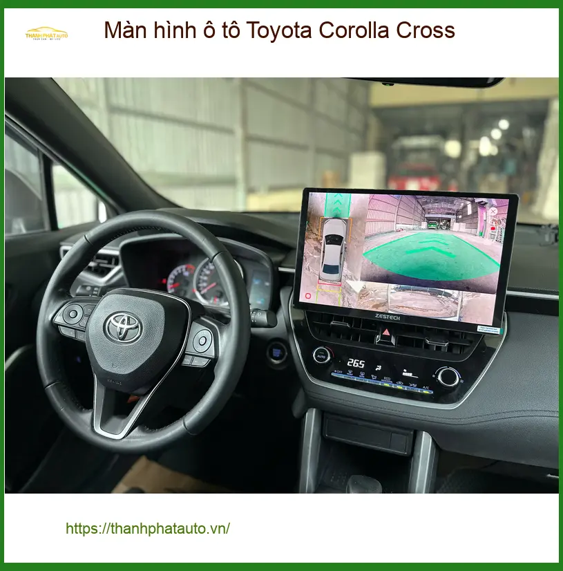 Anh Cường lắp màn hình ô tô Toyota Corolla Cross uy tín tại Thủ Đức ảnh thực tế 3