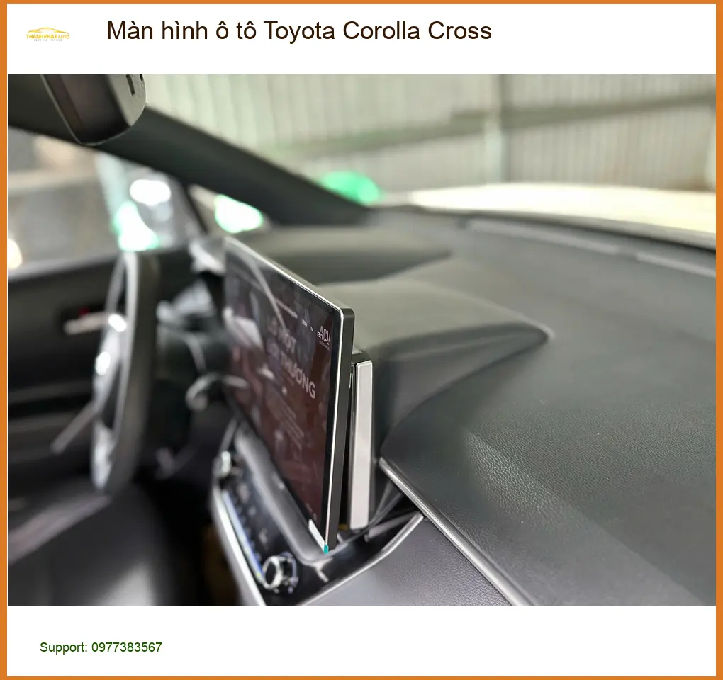 Anh Cường lắp màn hình ô tô Toyota Corolla Cross uy tín tại Thủ Đức ảnh thực tế 4