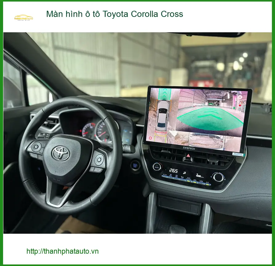 Anh Tấn Đạt lắp màn hình ô tô Toyota Corolla Cross ở Tân Bình để xem YouTube ảnh thực tế 4