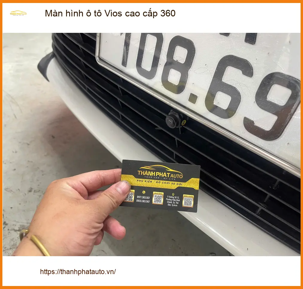 Anh Dũng lắp màn hình 360 cho Vios tại Quận Tân Phú, trải nghiệm lái xe đẳng cấp ảnh thực tế 2