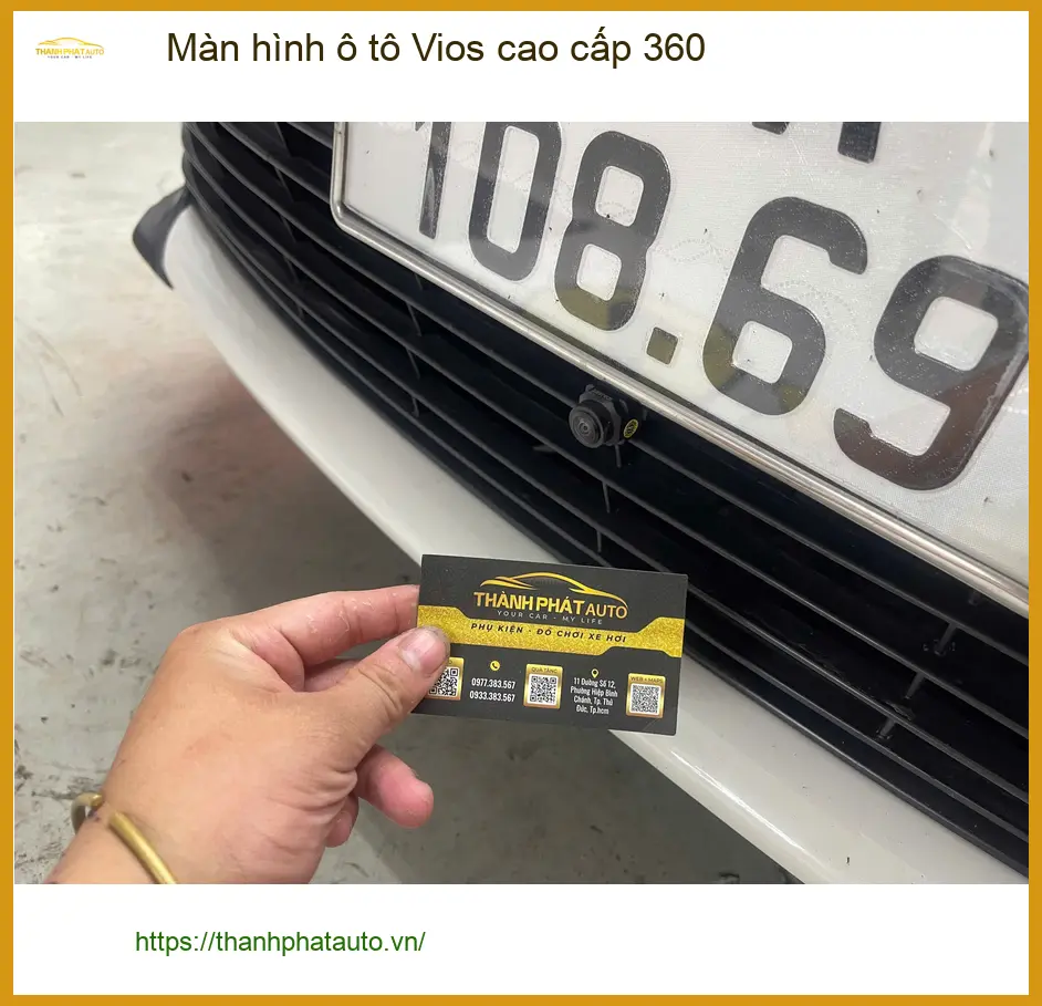 Chị Thảo lắp màn hình ô tô Vios cao cấp 360 tại Bình Chánh để tiện đường đi làm