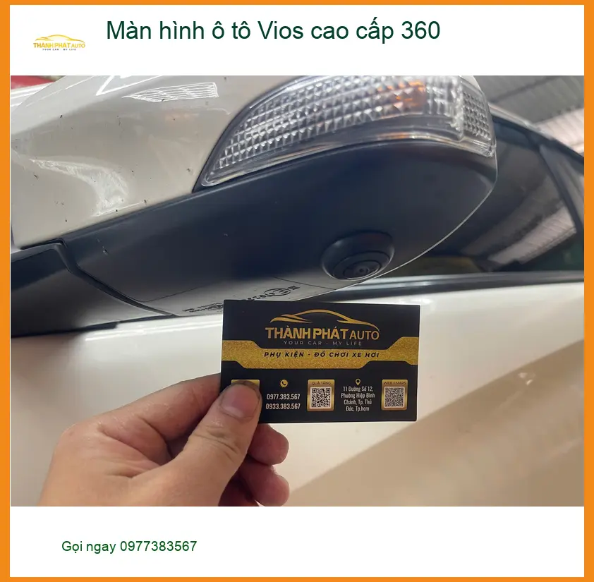 Anh Tấn lắp màn hình Vios 360 tại Quận 12 để lái xe an toàn hơn.