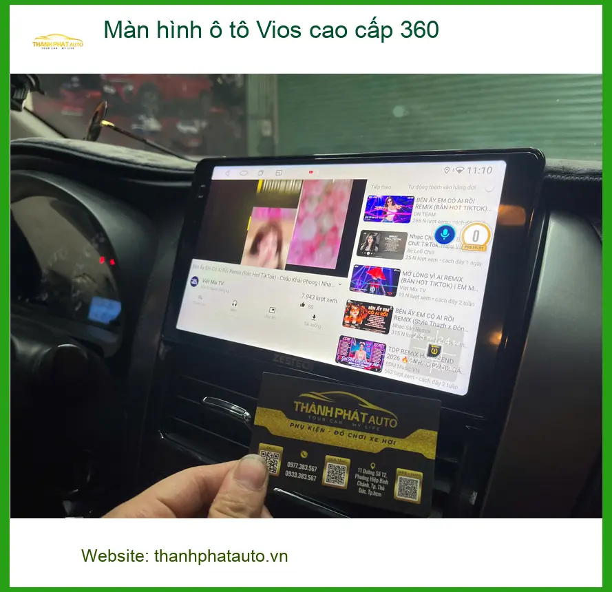 Anh Tấn lắp màn hình Vios 360 tại Quận 12 để lái xe an toàn hơn. ảnh thực tế 4