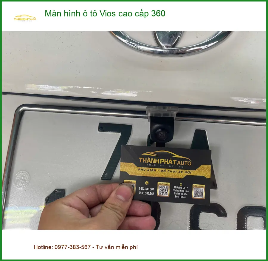 Anh Tấn lắp màn hình Vios 360 tại Quận 12 để lái xe an toàn hơn. ảnh thực tế 5