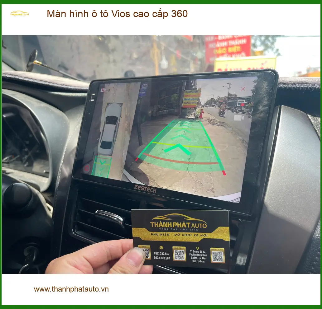 Chị Hương Giang lắp màn hình 360 Vios cao cấp tại Quận 9 tránh va chạm