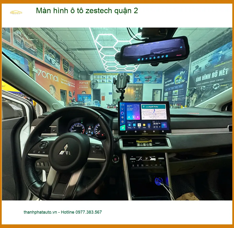 Nơi Gắn Màn Hình Android Ô Tô hình ô tô zestech quận 2 - Giá Tốt TPHCM ảnh thực tế 2